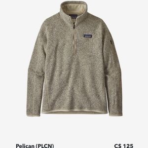 Patagonia BNWT Better 1/4 zip Sweater